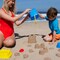 10 Piece Beach Sand Toys Set for Kids - Bucket with Sifter, Shovel, Rake, Watering Can, 5 Animal and Castle Sand Molds for Kids & Toddlers - Sand Buckets and Shovels for Kids, Beach Toy Set